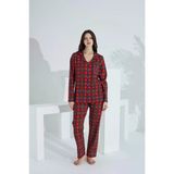 Etoile Kadın Ekose Uzun Kol Pijama Takımı /98224