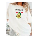 Etoile Studio Avokado Tasarımlı "Mamacado" Baskılı Hamile Tişörtü - Anne Adayı Hediyelik Esprili T-shirt
