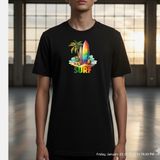 Etoile Studio Balıkçı Tasarımı T - Shirt Tişört Baskılı Fish - Siyah - 2XL