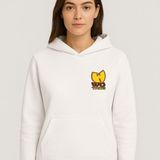 Etoile Studio Wutanc Baskılı Unisex 3 Iplik Polarlı Oversize Sonbahar/kış Kapüşonlu Kanguru Cepli Sweatshirt - M - Beyaz