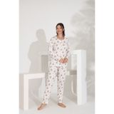 Etoile%100 Pamuk Uzun Kol Kadın Pijama Takımı 98290