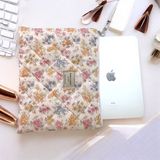 Etoiles Legend Laptop Tablet Çantası 11-12 Inç Uyumlu Sari Çiçek Desenli - Taş Gri - Füme