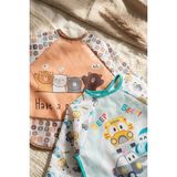 Etorva Store 2'li Sıvı Geçirmez Uzun Kollu Mama Önlüğü 6-24 Ay- Blw Uyumlu, Kırıntı Cepli, Leke Tutmaz - Renkli - Standart