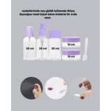 Etorva Store 5 Parça Seyahat Kişisel Bakım Seti Şişe Sprey Krem Kutulu Yeni Nesil - Çok Renkli - 30 ml