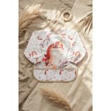 Etorva Store Aura Unicorn Desenli Sıvı Geçirmez Uzun Kollu Bebek Mama Önlüğü - Blw Uyumlu, Kırıntı Cepl - Renkli - Standart