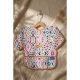 Etorva Store Boho Dream Etnik Desenli Sıvı Geçirmez Uzun Kollu Bebek Mama Önlüğü - Blw Uyumlu Kırıntı C - Renkli - Standart