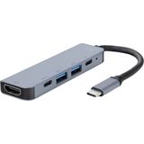 Etorva Store Çevirici Dönüştürücü Adaptör Macbook 3 In 1 Type-C To Hdmı USB 3.0 - Çok Renkli