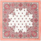 Etro Pembe Beyaz Ipek Poşet Mendil - Standart