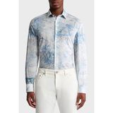 Etro Safari Desenli Pamuk Regular Fit Gömlek Erkek Gömlek MRIB000199 SA5F4 X0883 - 39 - Mavi - Beyaz