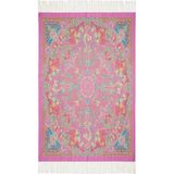 Etro Spugna Paisley Desenli, Italyan Tasarımı %100 Pamuk Battaniye - Mor - 180 x 120 cm