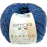 Etrofil Bambino Lux Gök Mavisi Yumuşak Örgü İpi %60 Merino Yünü %40 Akrilik 50g 160m (70517)