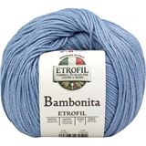 Etrofil Bambonita Örgü İpi Açık Mavi %60 Bambu %40 Organik Pamuk 100g 250m (75399)