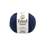 Etrofil Felted Tweed Örgü İpi Gece Laciverti %50 Organik Merino Yün %25 Baby Alpaka Yün %25 Viskoz 100g 350m (75376)