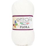 Etrofil Flora Patiklik Çoraplık El Örgü Ipi - 70147 Beyaz