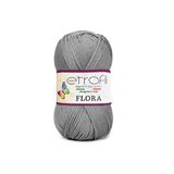 Etrofil Flora Patiklik Çoraplık El Örgü İpi 70966 Gri