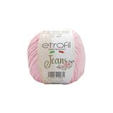 Etrofil Jeans Örgü İpi Açık Pembe %55 Pamuk %45 Akrilik 50g 160m (033)
