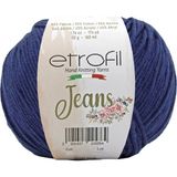 Etrofil Jeans Örgü İpi Çivit Mavisi %55 Pamuk %45 Akrilik 50g 160m (020)