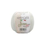 Etrofil Jeans Örgü İpi Fildişi %55 Pamuk %45 Akrilik 50g 160m (028)