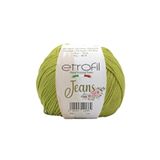 Etrofil Jeans Örgü İpi Fıstık Yeşili %55 Pamuk %45 Akrilik 50g 160m (025)