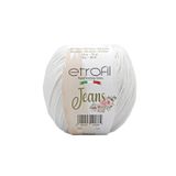Etrofil Jeans Örgü İpi Kırık Beyaz %55 Pamuk %45 Akrilik 50g 160m (027)