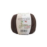 Etrofil Jeans Örgü İpi Koyu Çikolata %55 Pamuk %45 Akrilik 50g 160m (062)