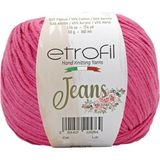 Etrofil Jeans Örgü İpi Koyu Pembe %55 Pamuk %45 Akrilik 50g 160m (010)