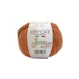 Etrofil Jeans Örgü İpi Koyu Turuncu %55 Pamuk %45 Akrilik 50g 160m (060)