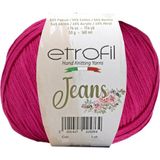 Etrofil Jeans Örgü İpi Orkide Pembesi %55 Pamuk %45 Akrilik 50g 160m (049)