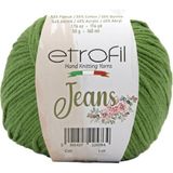 Etrofil Jeans Örgü İpi Orman Yeşili %55 Pamuk %45 Akrilik 50g 160m (040)