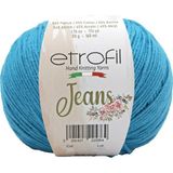 Etrofil Jeans Örgü İpi Turkuaz %55 Pamuk %45 Akrilik 50g 160m (022)