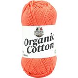 Etrofil Organic Cotton Örgü İpi Mercan Pembesi %100 Organik Pamuk 50g 125m (72285)