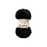 Etrofil Rabbit Örgü İpi Siyah %100 Polyester 100g 65m (70906)
