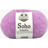 Etrofil Soho Örgü İpi Orkide Moru %55 Super Kid Mohair %23 Organik Merino Yün %22 Polyester 25g 225m (76133)
