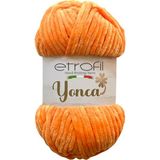 Etrofil Yonca Baby Kadife Örgü İpi Açık Turuncu %100 Polyester 100g 120m (70290)