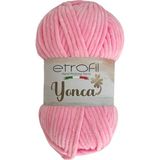 Etrofil Yonca Baby Kadife Örgü İpi Bebe Pembesi %100 Polyester 100g 120m (73106)
