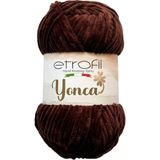 Etrofil Yonca Kadife Örgü İpi Koyu Kahverengi %100 Polyester 100g 120m (70704) - Kahve - 70704