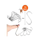 Etsylight 6 cm, S kanca, Askı Kanca, Metal Kanca, Makrome Kanca, Fabrika Toptan Satış, 10 adet