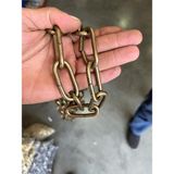 Etsylight Büyük Avize Zinciri 5 mm, 5 Metre Antik Sarı Renk, Kaynaksız Metal Zincir