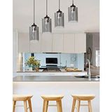 Etsylight Dora Black Sıralı Lüx 4 Antre Avize, Mutfak Avize, Salon Avize, Yemek Odası Avize