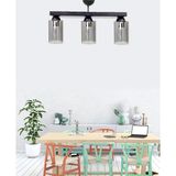 Etsylight Dora Füme Glass Dizilone 3,yemek Odası Avize, Cam Avize