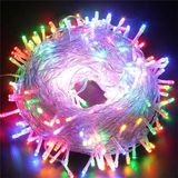 Ett 10 Metre Pilli Rgb Led Şerit Işık, 60 Led, 2 Kademeli Şeffaf Kablolu Dekoratif Aydınlatma