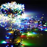 Ett 10M 100 Led Pilli Rgb Peri Işık Zinciri | 2 Modlu Siyah Kablolu Dekoratif Işık