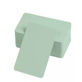 Ett 50 Adet Boş Kelime Kartları 5X8 Cm Yeşil | Oval Kenarlı Not & Tabu Oyun Kartı