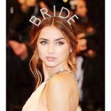 Ett Bekarlığa Veda Kristal Taşlı Gümüş Bride Tacı - Şık Parti Aksesuarı