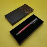 Ett Bordo Metal Roller Kalem - Mandala Kutulu Kişiye Özel Hediye Kalem