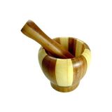 ETT Büyük Boy Bambu Havan (Ahşap) - Sağlıklı ve Otantik Mutfak Aracı