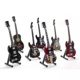 Ett Dekoratif Ahşap Minyatür Gitar Heykeli – Ev Ve Ofis İçin Sanatsal Hediyelik