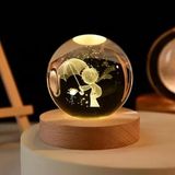 Ett Dekoratif Küçük Prens Işıklı Cam Küre – Masalsı Masaüstü Biblo
