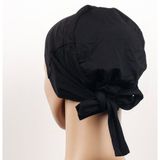 ETT Dikişsiz Bağlamalı Tesettür Bone - Bandana Siyah