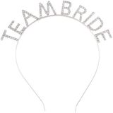 ETT Gümüş Kaplama Kristal Taşlı Team Bride Taç - Parti ve Etkinlikler İçin